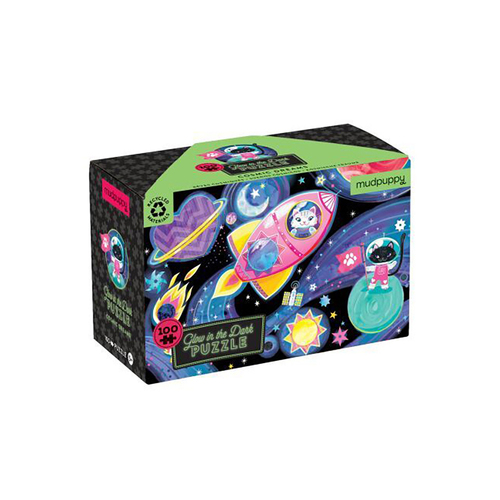 100pc Mudpuppy Glow Jigsaw Puzzle Cosmic Dreams 5+