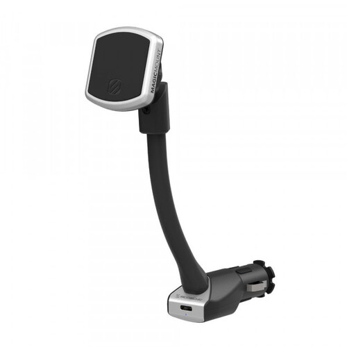 Scosche MagicMount Pro Power Magnetic Socket Mount w/USB-C PD Charger Port