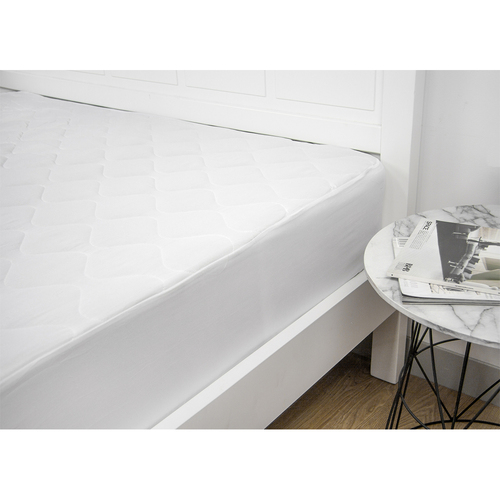 Ardor Boudoir Queen Bed Fitted Mattress Protector Microfibre White