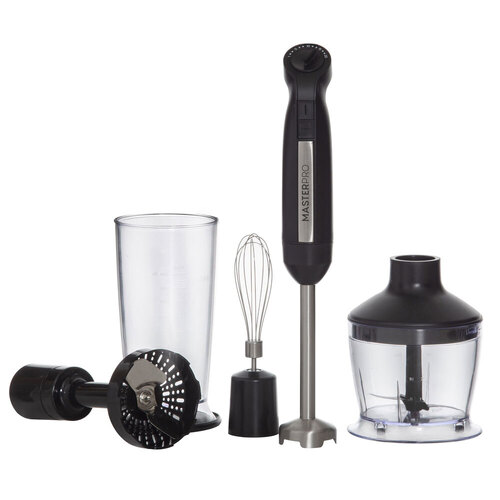 Masterpro 4 In 1 Ultimate Handheld Blender - Black
