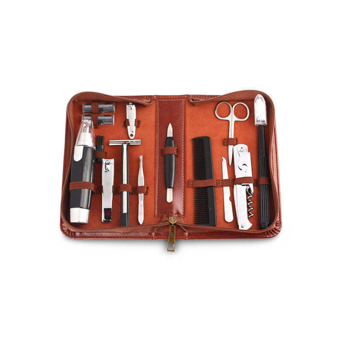 12pc Men's Republic Men's Grooming Zipper Bag Kit 