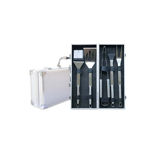5pc Men's Republic BBQ tool set in Aluminium Case