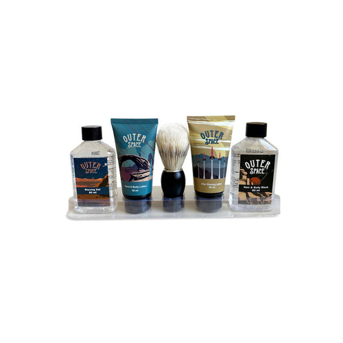 5pc Men's Republic Grooming Cleansing & Shaving Kit in Bag