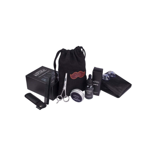 6pc Men's Republic Beard Grooming Kit with Bag and Apron