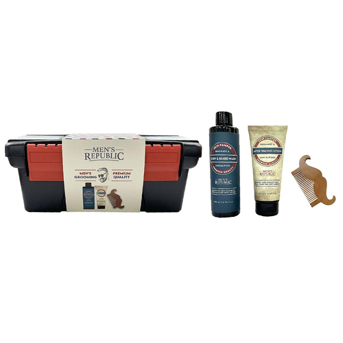 4pc Men's Republic Grooming Set With Toolcase Gift Box