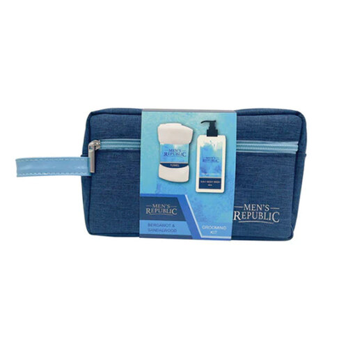3pc Men's Republic Grooming Kit in Toiletry Bag - Body Wash