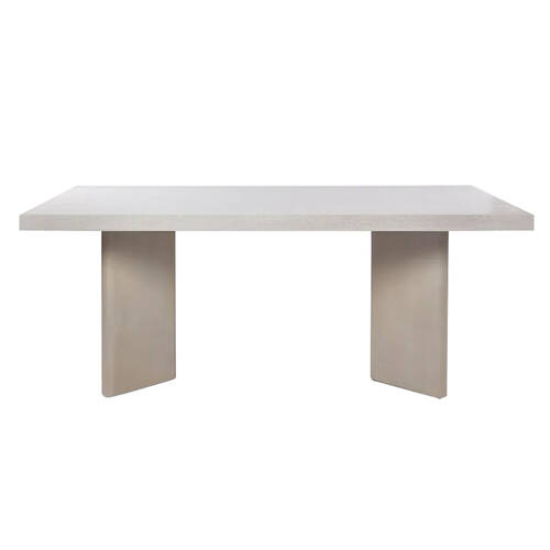 Belle Symon Dining Table Sintered Stone 198x108 - Off White