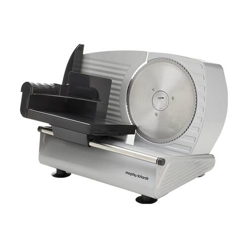 Morphy Richards Electric Food Slicer 200W DC Motor Stainless Steel - Silver