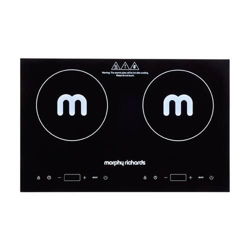 Morphy Richards Dual Induction Cooktop 2200W Digital Display Portable - Black