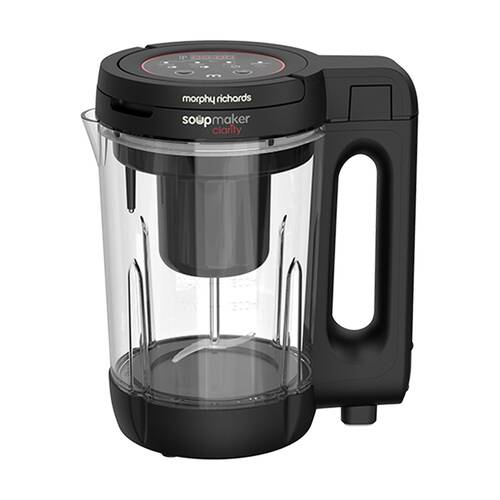 Morphy Richards Clarity Soup Maker 1000W 1.6 L w/ Interlocking Lid - Clear