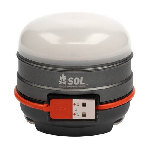 SOL Rechargeable LED Camping Lantern With Power Bank 220 Lumens 3000mAh Hangable