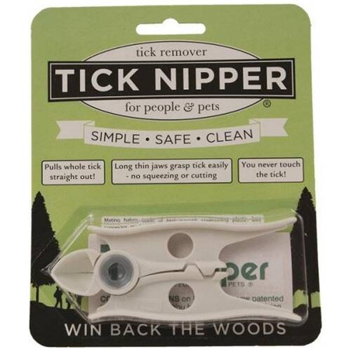 AMK Tick Nipper Remover Safe Easy Removal For People And Pets White