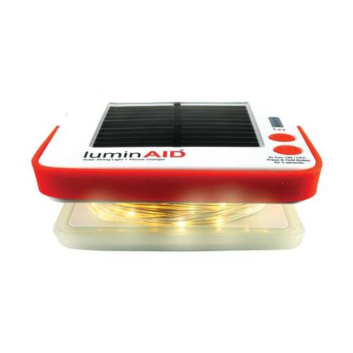 LuminAID Solar String Light With Phone Charger 10m Dual Charge 300 Lumen