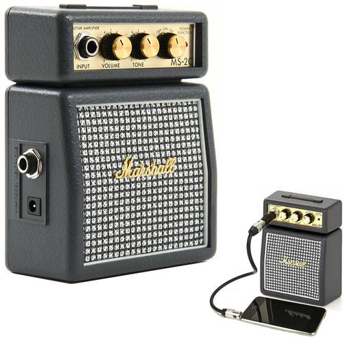 Marshall MS2C Classic Portable Micro Amplifier Amp Speaker for Guitar Instrument