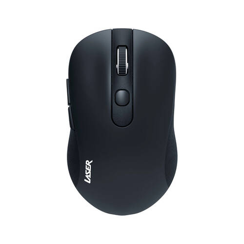 Laser Ergonomic Wireless USB Mouse for PC Laptop Desktop Mac Windows Black