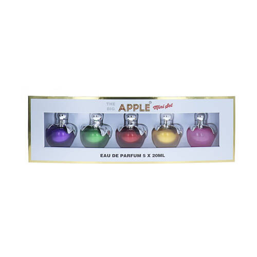 5pc The Big Apple X EDP Eau de Parfum Mini Set For Women 20ml