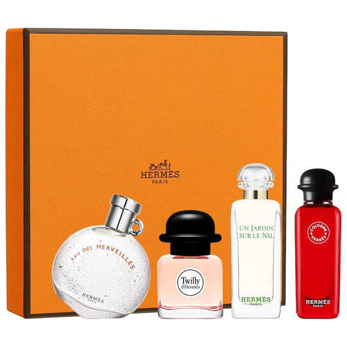 4pc Hermes Assorted Scent Mini Gift Set Spray Fragrance For Women 7.5ml