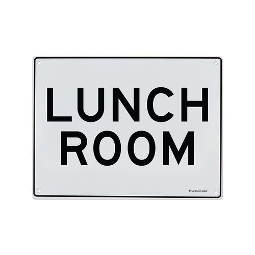 Lunch Room Medium Sign 200x300x1mm Polypropylene