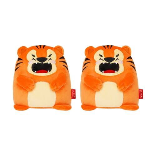 2PK Legami Kids Cute Animal Plush Mini Tiger Super Soft Standing Toy 15cm 3y+