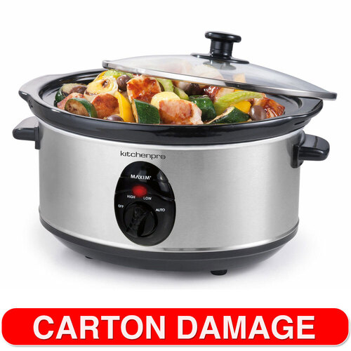 Maxim Kitchen Pro 3.5L Stainless Steel Slow Cooker