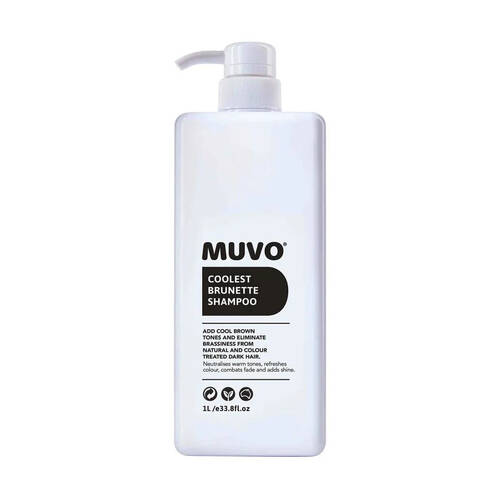 Muvo Coolest Brunette Hydrating Shampoo 1000ml Brunette Hair Toner 