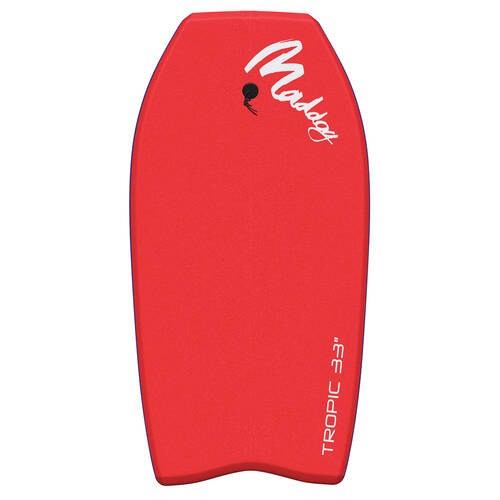 Maddog Lightweight Tropic Bodyboard Beach Boogie Board 44" Red