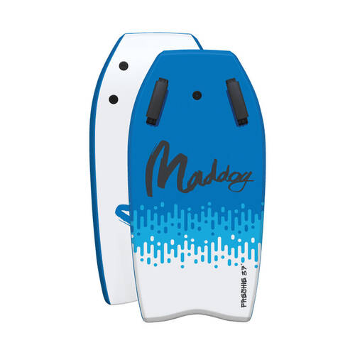 Maddog Freshie Bodyboard Beach Boogie Board With Handles 37" Blue