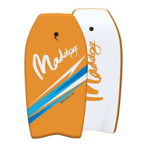 Maddog Lightweight Breaker Bodyboard Beach Boogie Board 37" Orange