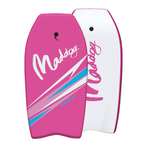 Maddog Lightweight Breaker Bodyboard Beach Boogie Board 44" Pink