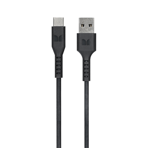 Monster TPE 2M USB-C to USB-A Black Phone Charging/Sync Cable