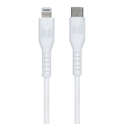 Monster TPE 2M Lightning to USB-C WHT Phone Charging/Sync Cable
