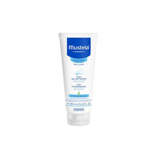 Mustela Bebe 2-in-1 Cleansing Gel Baby/Infant Body Bath Shower Care 200ml