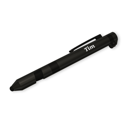 3pc Tim Multi-Tool Pen 7 In 1 Functions Black Case