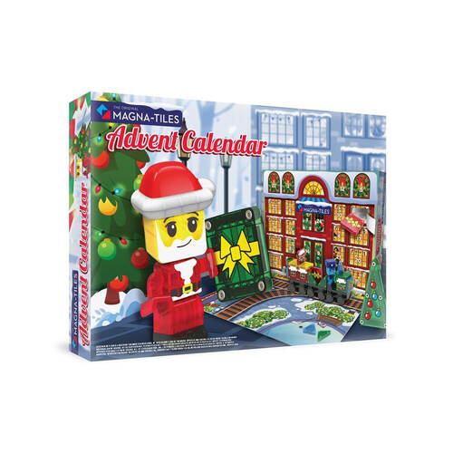 34pc Magna-Tiles Christmas Advent Calendar Magnetic Building Set 3Y+