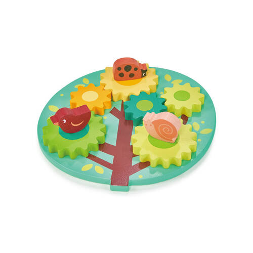 Mentari Tree Gears & Cogs Interactive Play Wooden Toy 18m+