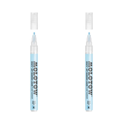 2PK Molotow Grafx Art Fast-Drying Water Resistant Masking Fluid Pen 2mm