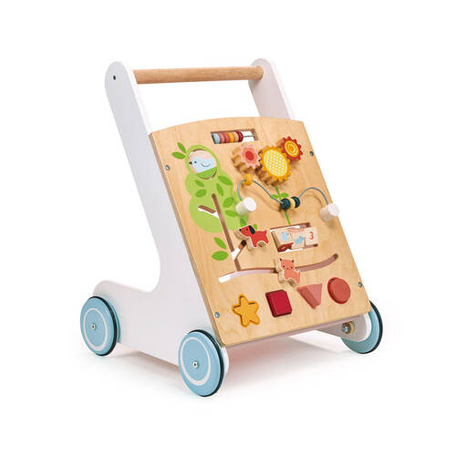 Mentari 4-Wheeled Bambino Activity Walker Wooden Toy 12m+