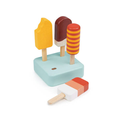 4pc Mentari Sunny Ice Lolly w/ Stand Pretend Play Wooden Toy 2y+
