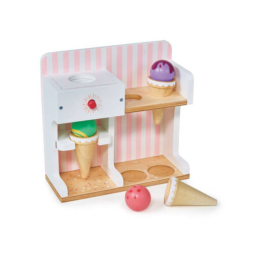 Mentari Ice Cream Kiosk Set Pretend Play Wooden Toy 3y+
