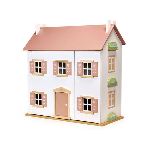 Mentari Clover Wooden Doll House Kids Pretend Play Toy 3y+