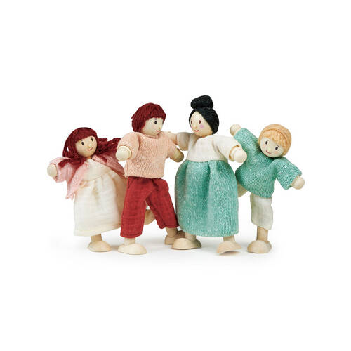 4pc Mentari Wooden The Honeybunch Doll Family Kids Pretend Play Toy 3y+