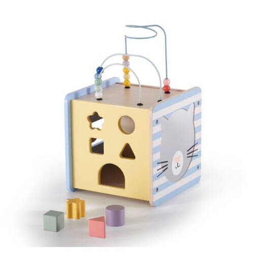 Moover Toys Essentials Wooden Mini Activity Cube 1y+