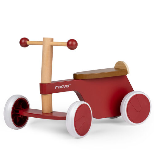 Moover Wooden Push Ride-On Bike Toy Baby 18m+ Red