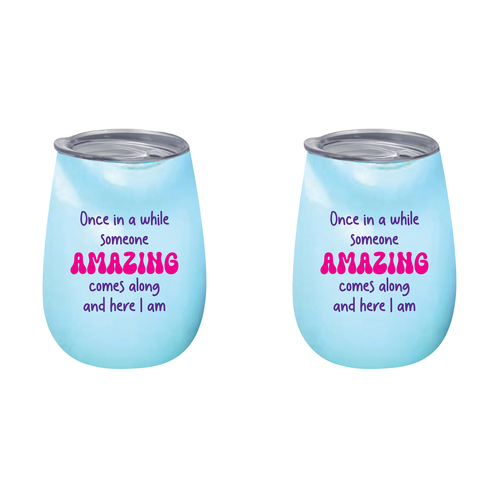2PK Once In A While Someone 360ml S/Steel Double Walled Insulated Mug