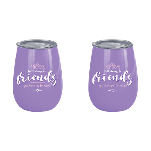 2PK We'll Always Be Friends 360ml Stainless Steel Double Walled Insulated Mug