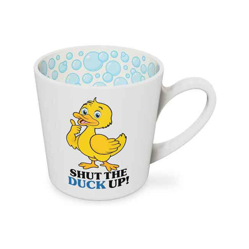Shut the Duck Up Beautiful on the Inside 420ml/10cm Ceramic Mug w/ Handle