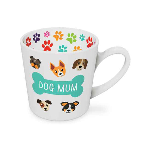 Dog Mum Beautiful on the Inside 420ml/10cm Ceramic Mug w/ Handle