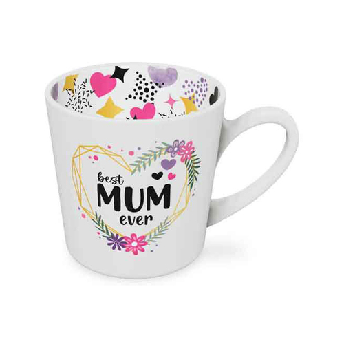 Best Mum Ever Beautiful on the Inside 420ml/10cm New Bone China Mug