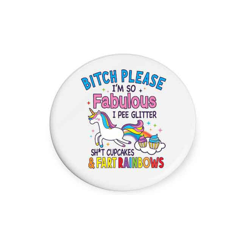 B*tch Please I'm Beautiful on the Inside Ceramic Coaster Round 10cm