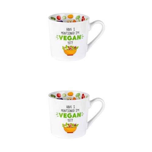 2PK LMD New Bone China Did I Mention Beautiful Inside Mug 400ml